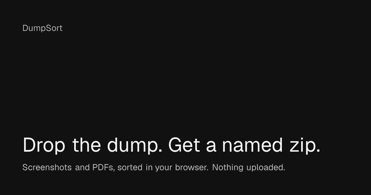 DumpSort